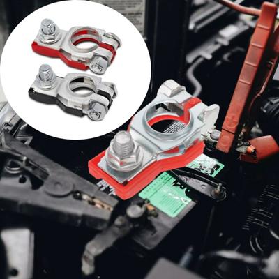 Top Post Wire Cable Clamp Positive Negative Quick Release Connector Battery Terminal  Car