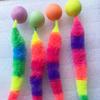 1 Stück Interaktives Katzenspielzeug Kitzeln Katze Bunter Hüpfball Haustierbedarf Puzzle Necken Indoor Katze Wurm Raupe Elastisches Spielzeug