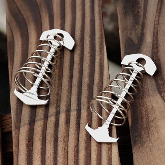 Pružinová přezka stanu Nerezová Korozi Odolná Protiskluzová konstrukce Snadná montáž Camping Stake Větruodolný Stahovač lan stanu