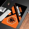 Dundee United Wappen Design Mauspade, Gummibasis, Esports Schreibtischmatte, Mauspade für Gamer und Bürogebrauch, Gaming Schreibtisch , leicht zu reinigende Matte