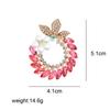 Blucome Broches de Flores de Pedrería Para Mujer Elegante Pin de Boda Corsage Joyería de Invierno 5 Colores Disponibles Alta Calidad