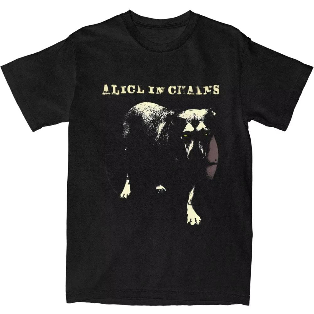 

Alice Logo Dog in Chains T Shirt Trendy Cool Men Women T-Shirt Short Sleeve Y2K Casual Top Beach Cotton O-Neck Plus Size Clot... S разноцветный