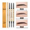 Ultra-Fine 3D Smudge-Proof Double-Ended Eyebrow Pencil with Triangle Tip