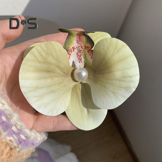 Women Hair Clip 3D Flower Decor Strong Grip Bang Hair Pin Photo Shoot Flower Styling Hairpin Hair Accessories