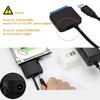 USB 3.0 to SATA Adapter Cable for 3.5/2.5 Inch SSD HDD SATA III Hard Drive Disk Converter Support UASP with 12V/2A Power Adapter