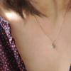 Japanese Style Mild Luxury 925 Sterling Silver Sea Blue Zircon Necklace for Women Special-Interest Design Perfume Bottle Shape Clavicle Chain