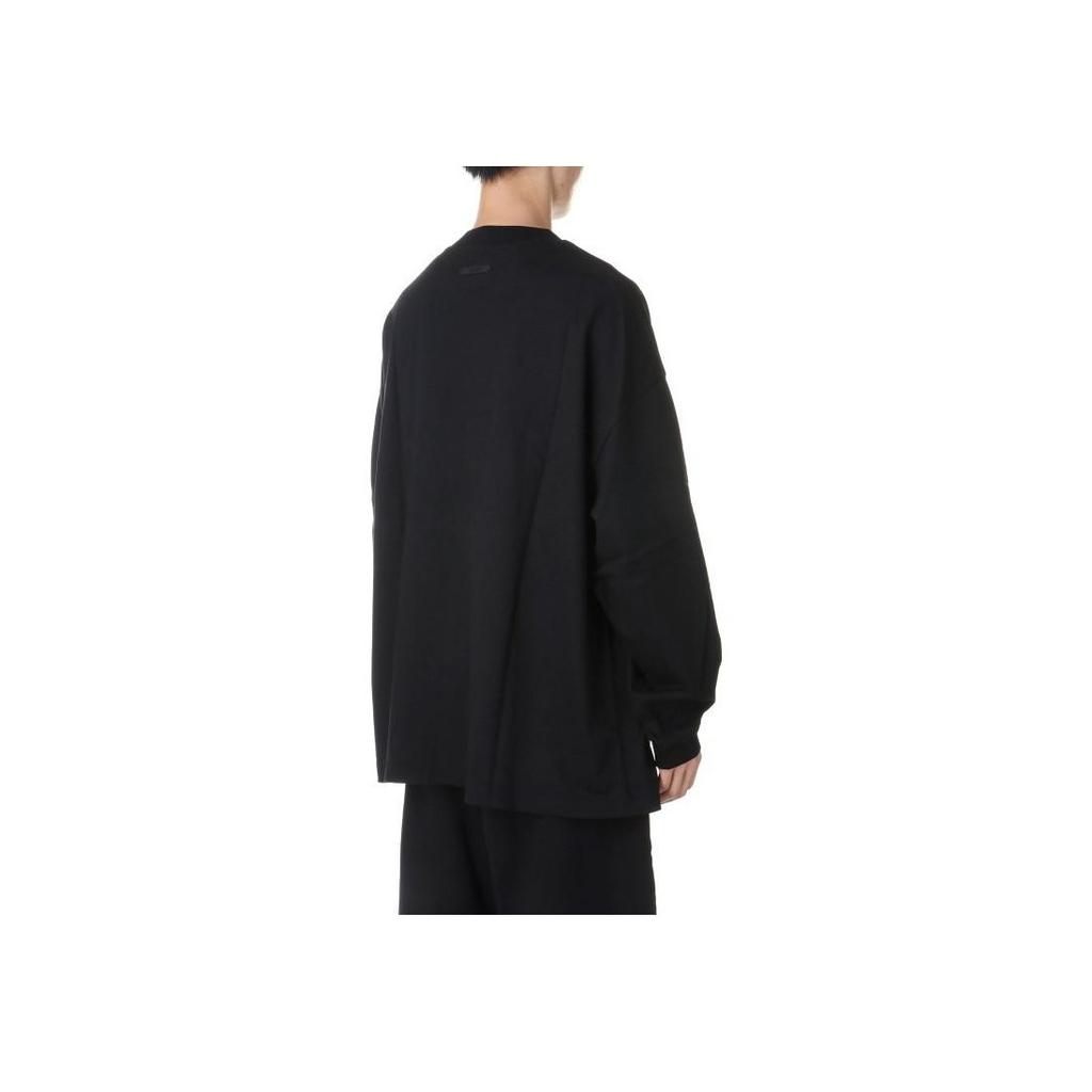 Fear of God Essentials Jersey Tričko s dlouhým rukávem Černé Pánské Topy 125BT244200F