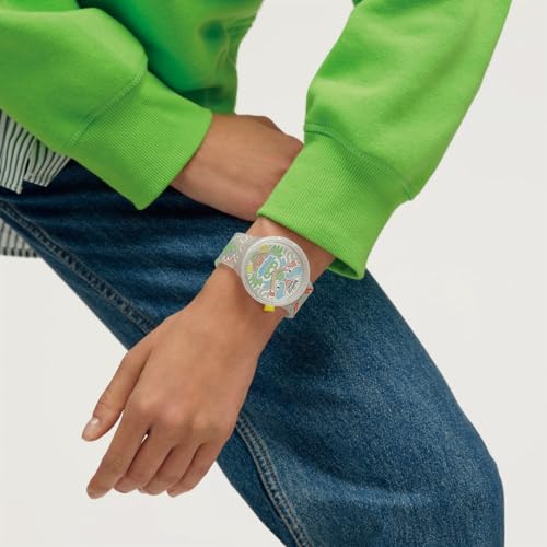 Swatch DRAGON IN CLOUD SB05Z102 Transparent Wristwatch