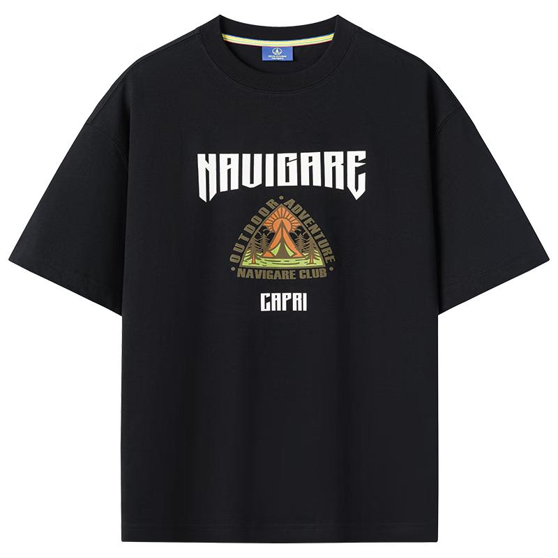 NVG YOUNG Men s Sailboat Print Cotton T-Shirt XL