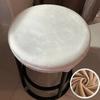 Universal Velvet Bar Stool Cover Elastic Anti Slip Round Swivel Chair Protector for Cafe and Coffee Shop