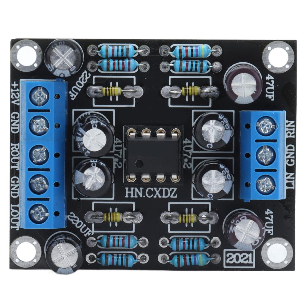 2-Kanal Audio Vorverstärkerplatine Einzelversorgung Auto Lautsprecher Vorverstärker Verstärkungsmodul
