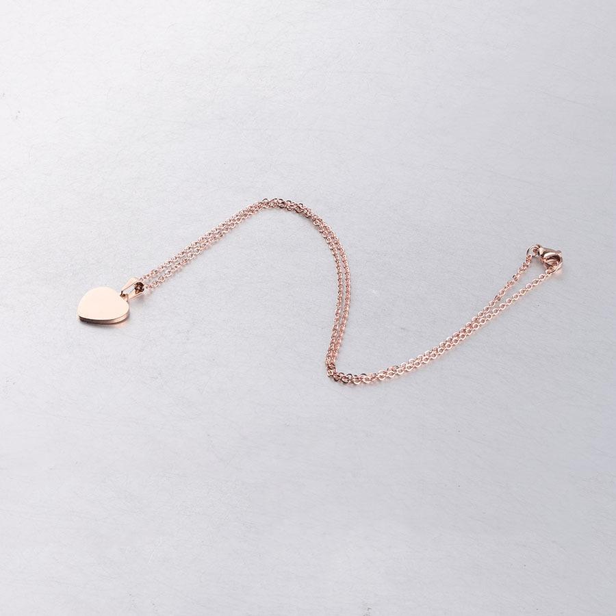 Pacote com 10 Peças Lote Colar Pingente Coração em Aço Inoxidável para Mulheres Acessório de Joia da Moda