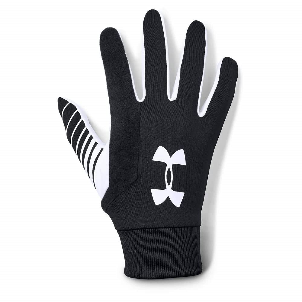 UNDER ARMOUR UA Soccer Field Player Gloves 1328183 LG 2.0 Black/White/White