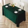 Tablecloth Oblong Shape Pure Color Golden Velvet Table Banquets Party Tablecloth Diner Restaurant Picnic Table Cover