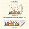 30*90cm Cartoon Animal Train Wall Sticker Removable PVC Wall Decoration for Nursery Room Kids Bedroom Home Decor