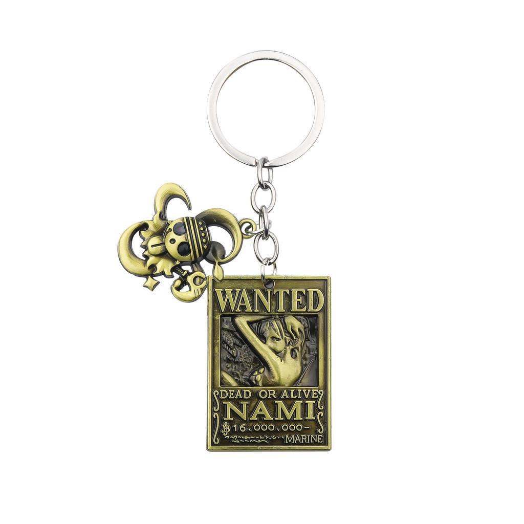 One Piece Keychain Set With Zinc Alloy Characters For Anime Fans And Gift Giving