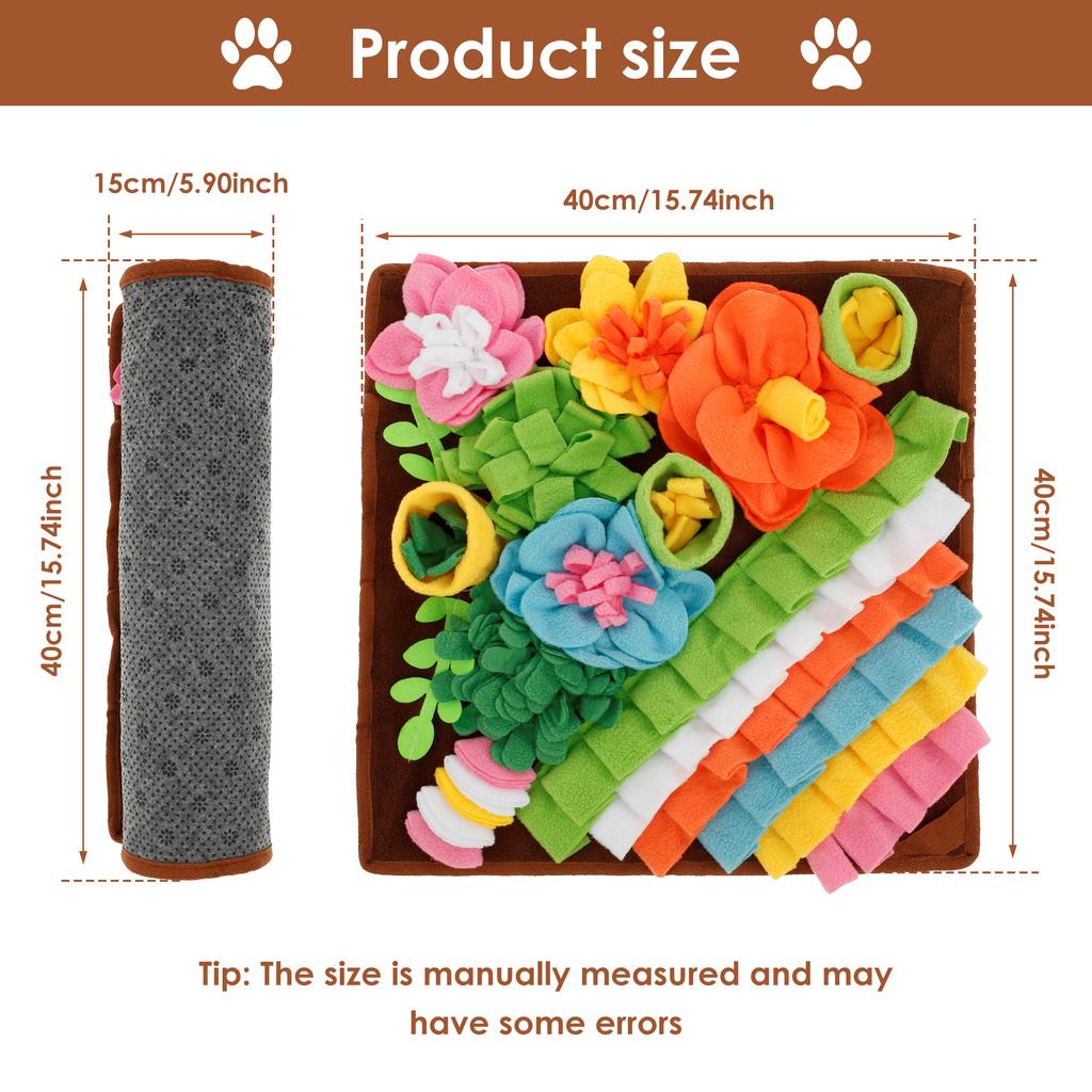 Mat na olizování a čichání pro uvolnění stresu Velký čichací podložka pro psy Interaktivní trénink a pomalé krmítko pro mazlíčky Podložka na pamlsky pro psy Hračky pro psy