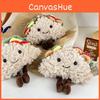 Sweet Sandwich Plush Doll Cute Taco Design Keychain Made With High Quality Cotton Pp