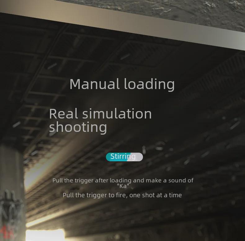 Pistol de jucărie cu glonț moale exploziv Mecha: Pistol mecanic interactiv de exterior pentru băieți