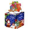 Christmas Blue Deep Theme Pattern Gift Box Holiday Decoration Atmosphere Prop