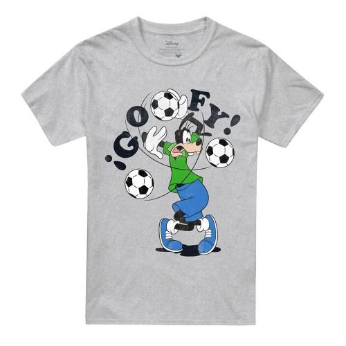 Disney Unisex Adult Goofy Football Midweight T-Shirt