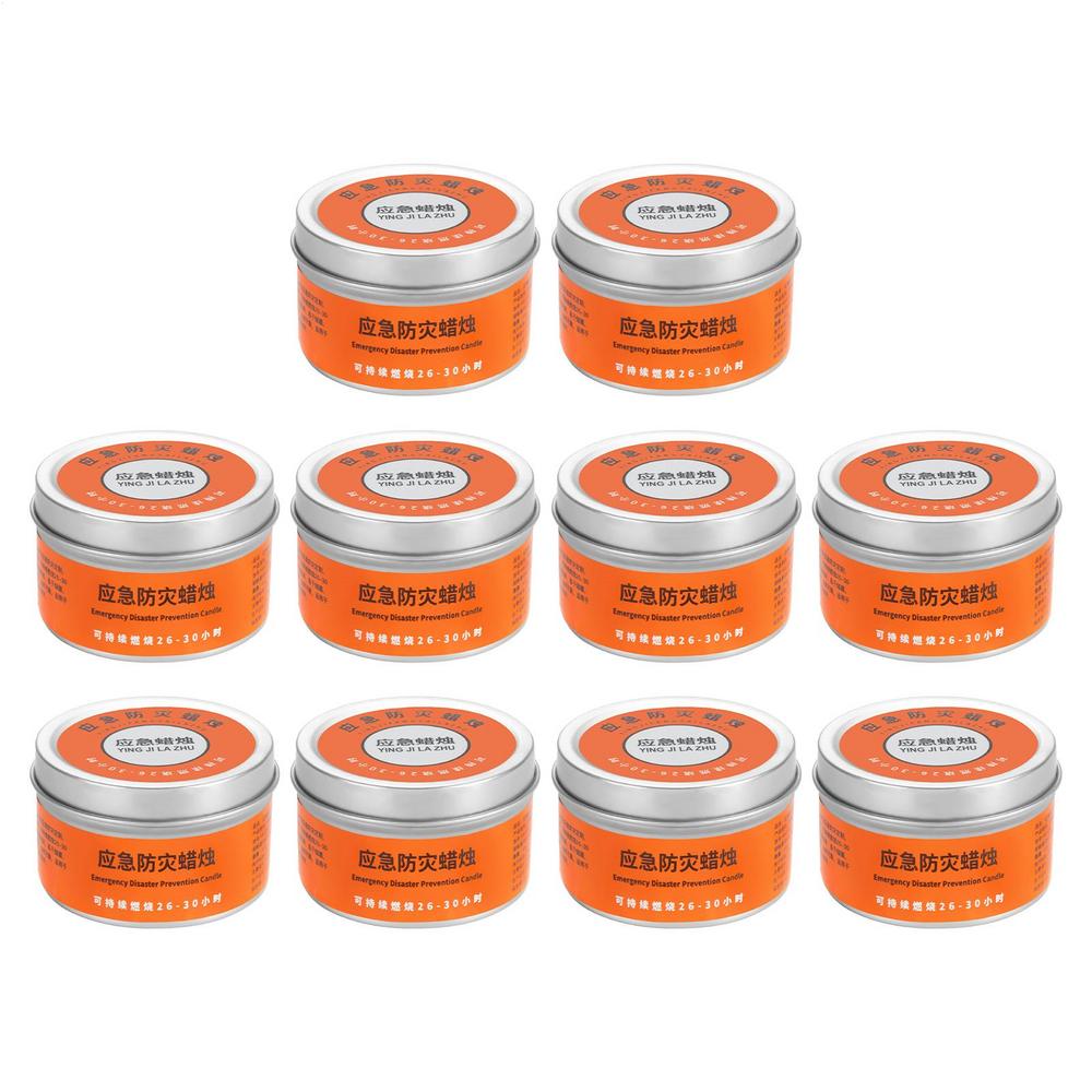 Survival Candle Stable Brightness Clean 26-30 Hours Outdoor Camping Candle for Adventure Backpacking Hiking Power Failure Tent