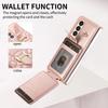 Crossbody Lanyard Phone Case for Samsung Galaxy Z Fold 7 6 5 4 3 Fold7 Fold6 Folio Wrist Strap Leather Card Holder Wallet Cover