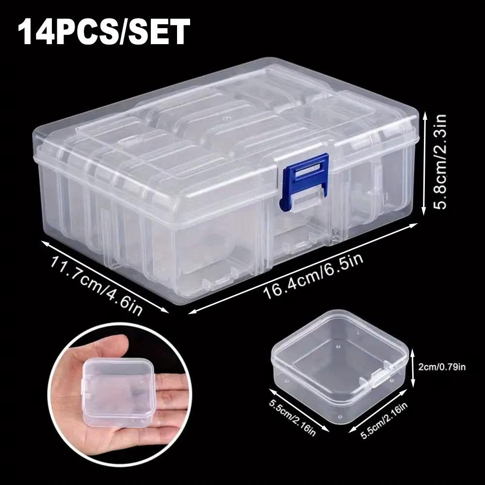 Boîte de rangement pour peinture diamant et broderie DIY 30/14 cases Accessoires de broderie artistique Boîte de tri pour perles Contenant de rangement