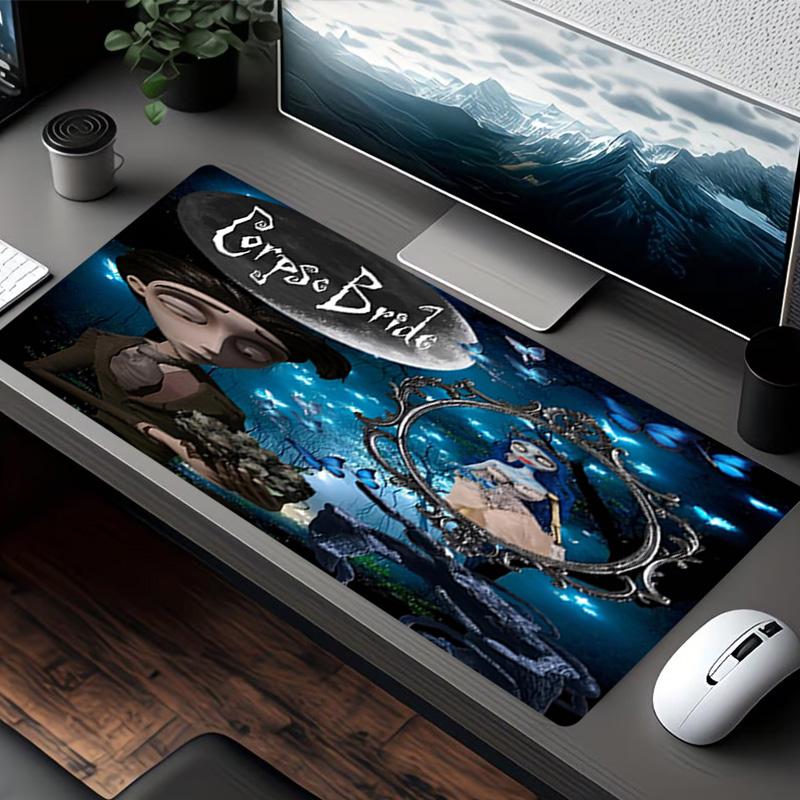 Corpse Bride Print Mouse Pad, for Keyboard Pad Laptop PC Mat for Office Home Use, Desk Decor, Perfect Birthday Gift for Gamers