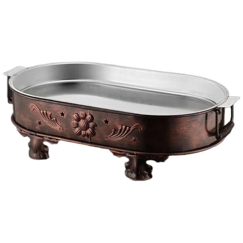 

Oval Stainless Steel Seafood Serving Platter