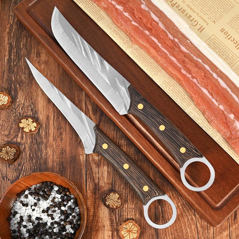 Ručně tepaný vykosťovací nůž pro domácnost Sekáček na maso Kuchyňský nůž z nerezové oceli