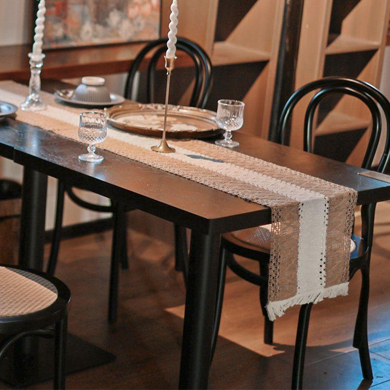 

American Retro Cotton and Linen Decorative Cloth Log Style Dining Table Both sides of the coffee. 30*120cm