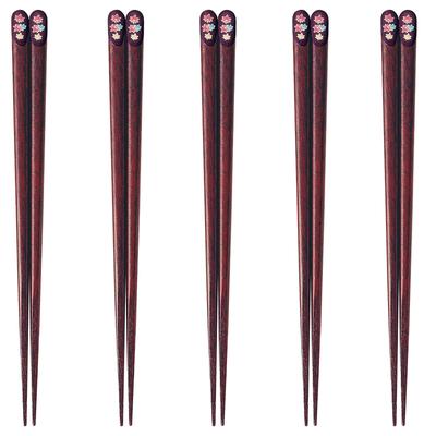 Happy Set of Made In PID0359 J-kitchens Chopsticks, 5, Material Wood, Chopsticks, Japan,