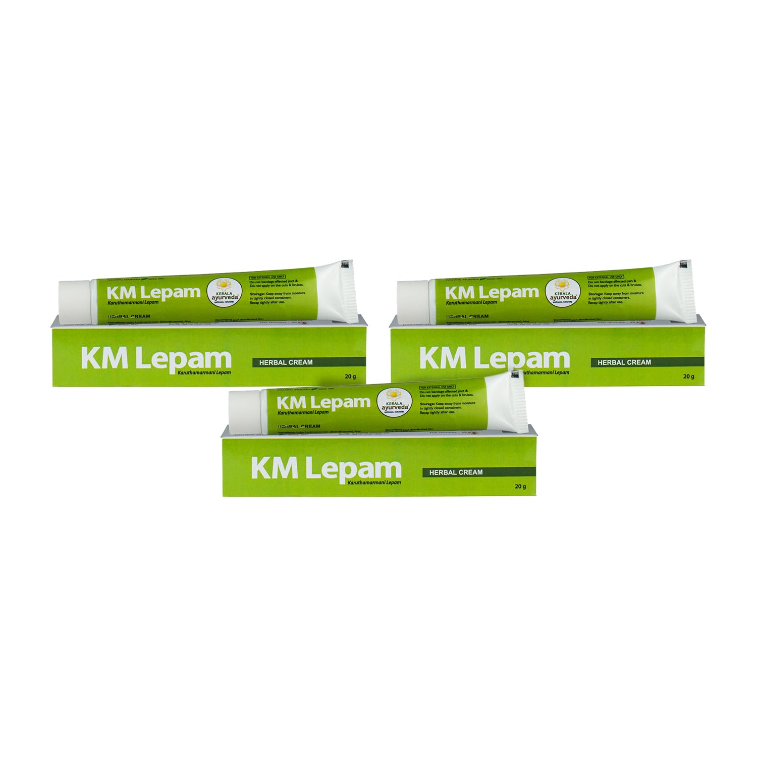 

Керала Аюрведа KM Лепам Аюрведический бальзам для снятия головной боли 20 г X Упаковка из 3 штук Травяная охлаждающая формула для снятия напряжения
