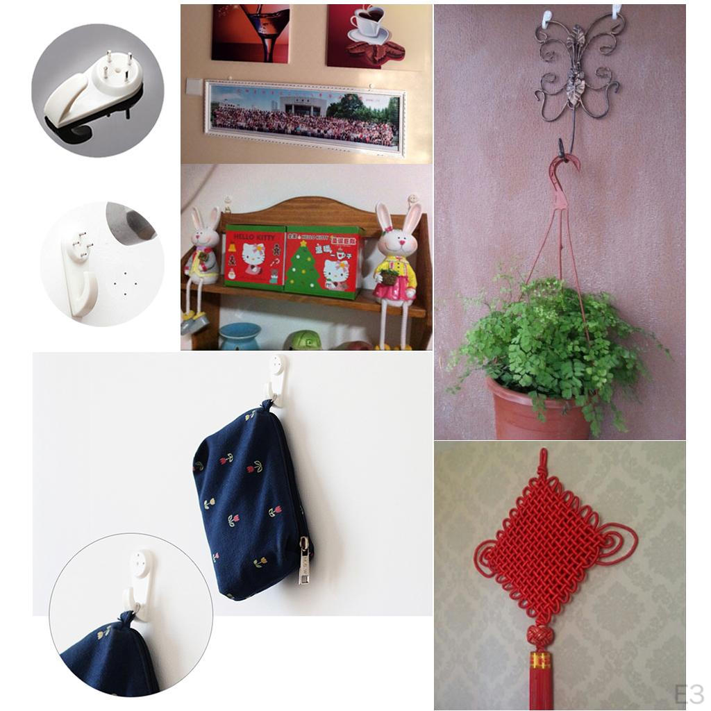 20 Mounting Hooks for Photo Picture Frame Plates Hanging