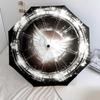 Shiny Wings  pattern, automatic folding umbrella, portable and foldable design, 8 ribs, a Christmas or birthday gift.
