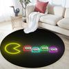 Pac‑Man Round Area Rug,Carpet Rug for Living Room Bedroom Sofa Playroom Decor,Non-slip Floor Mat