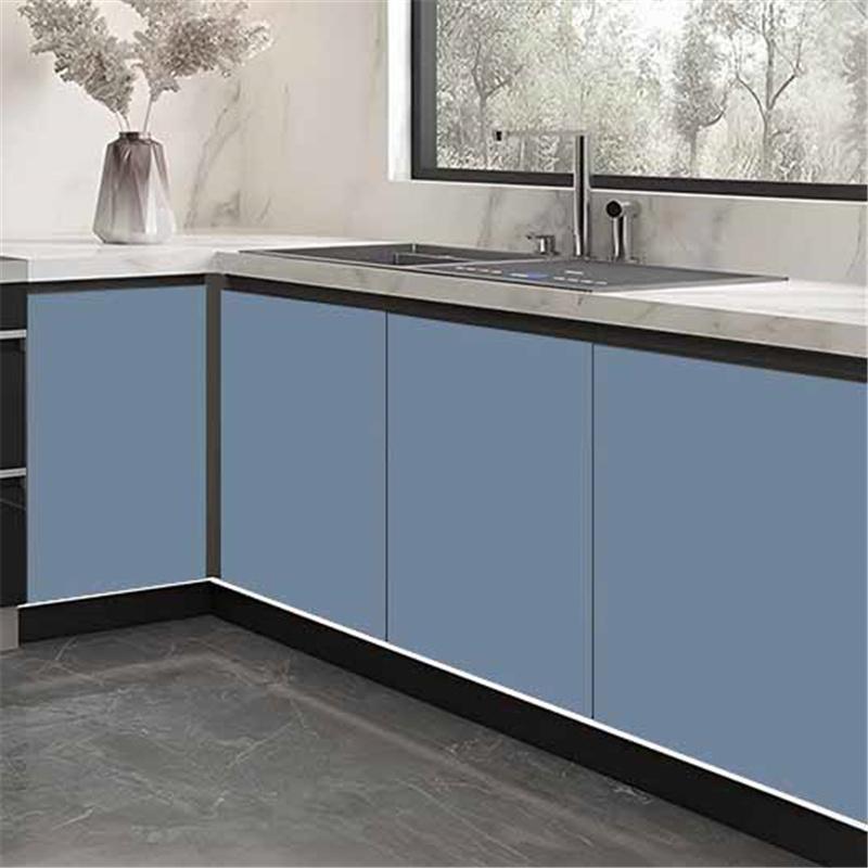 

Самоклеящаяся утолщенная мягкая на ощупь пленка Водонепроницаемая влагостойкая пленка для шкафов Обновление мебели Двери гардероба Столешницы Декора Виниловая пленка 40cm*10m синий