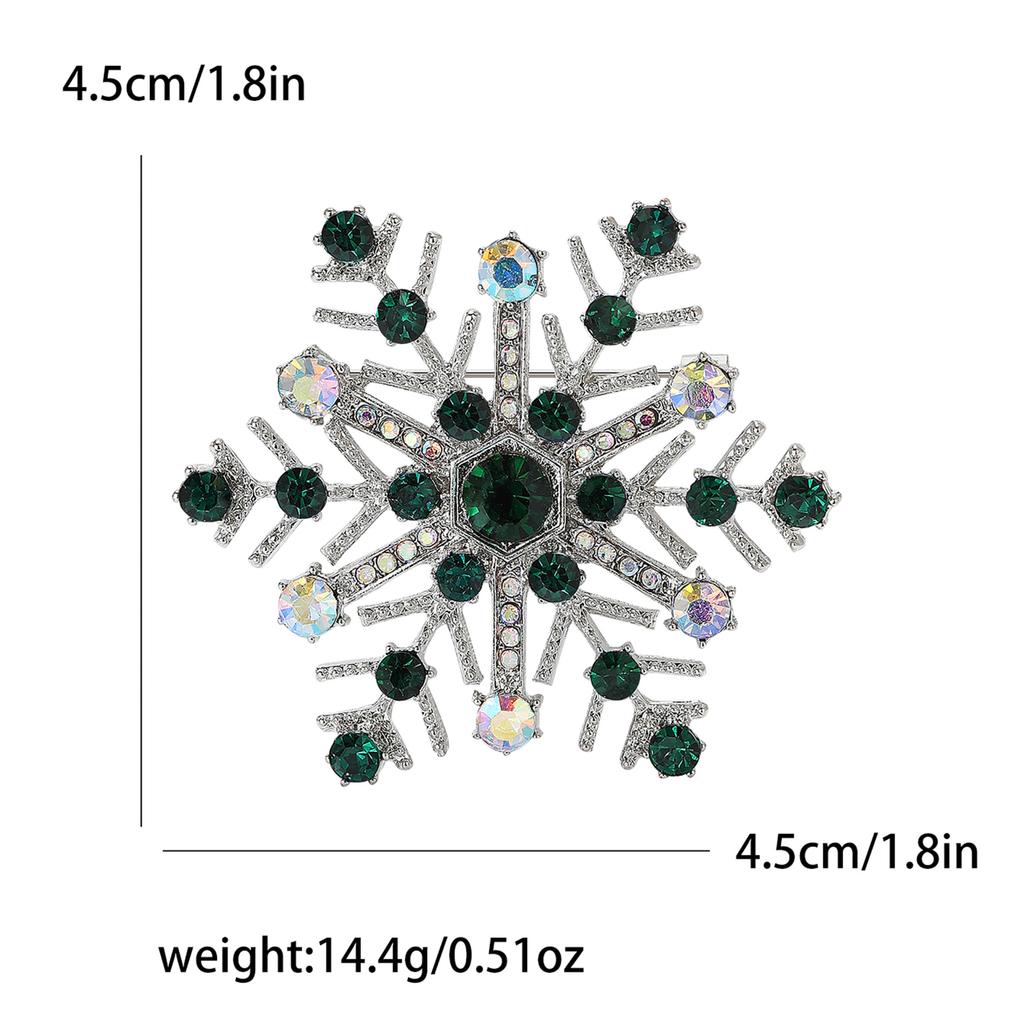 High-Grade Alloy Rhinestone Snowflake Brooch Beautiful Fashion Women'S Suit Cardigan Corsage Jewelry Pin