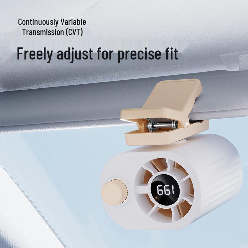 High-Speed Digital Display Clip Fan with Semiconductor Cooling and 100-Speed Settings