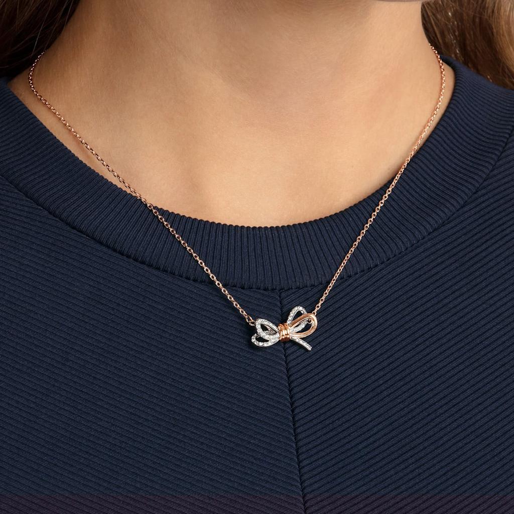 Swarovski Necklaces Womens Rose Gold tone Plated