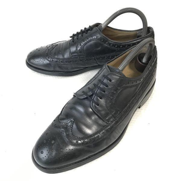 

Vintage/REGAL Imperial Grade/Goodyear Welt Leather Wingtip Shoes/25.0EE/Black/Business Dress Shoes(USED)