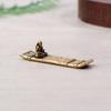 1 Stück Schreibtischornament Antik Messing Bambusfloß Fischerboot Fischer Kunst Modellierung Skulptur Räuchergefäß Dekoration
