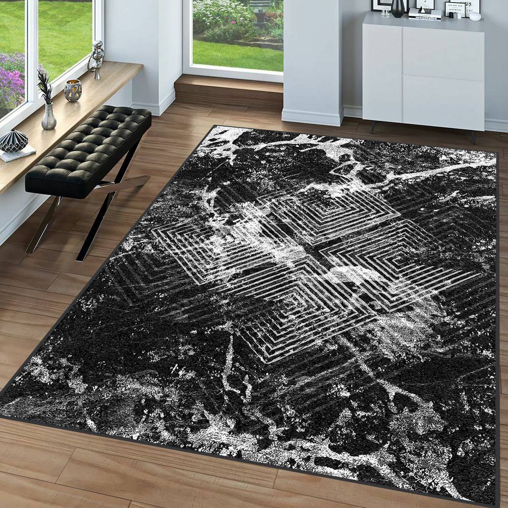 

Eliana Home Моющийся ковер с принтом LNA0096-SD1038 50x80 чёрный