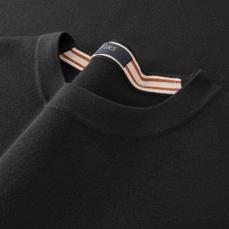 FIRS Men's Fine Wool Crew Neck Sweater