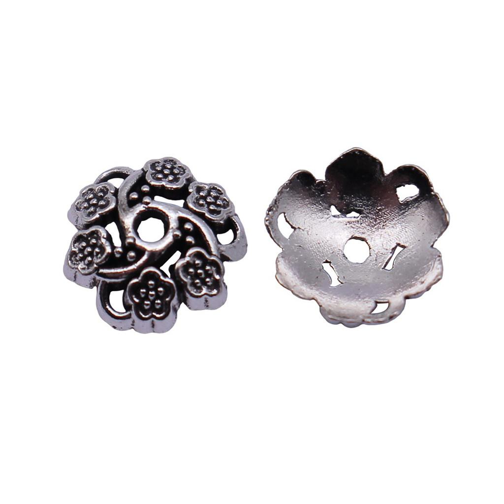 Multi Color Swirl Flower Bead Caps Spacer Beads For Jewelry Making Components