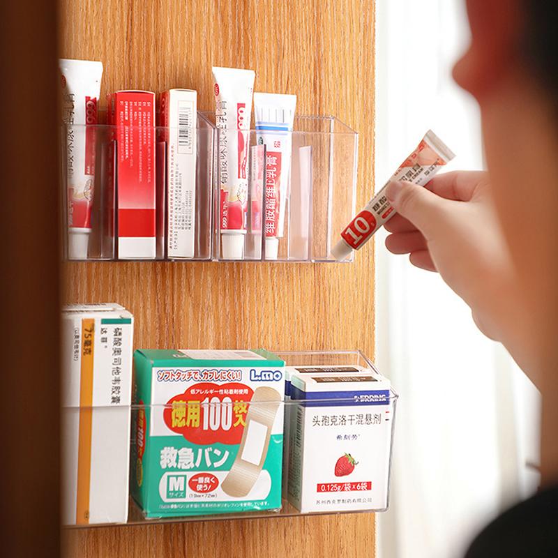 Wandmontierte Aufbewahrungsbox/Kosmetik-Klassifizierungs-Aufbewahrungsbox Badezimmerregal Schmuck Lippenstift Trennwand Aufbewahrungsbox