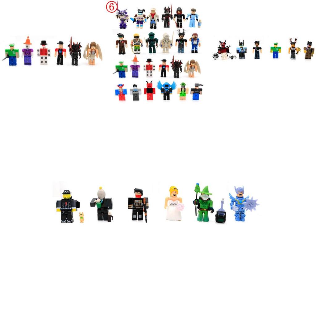 Kolorowy zestaw 24 sztuk figurek akcji z gier Roblox, idealny dla kolekcjonerów i dzieci