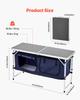 Camping Kitchen Table Folding Portable Cook Station 3 Adjustable Heights