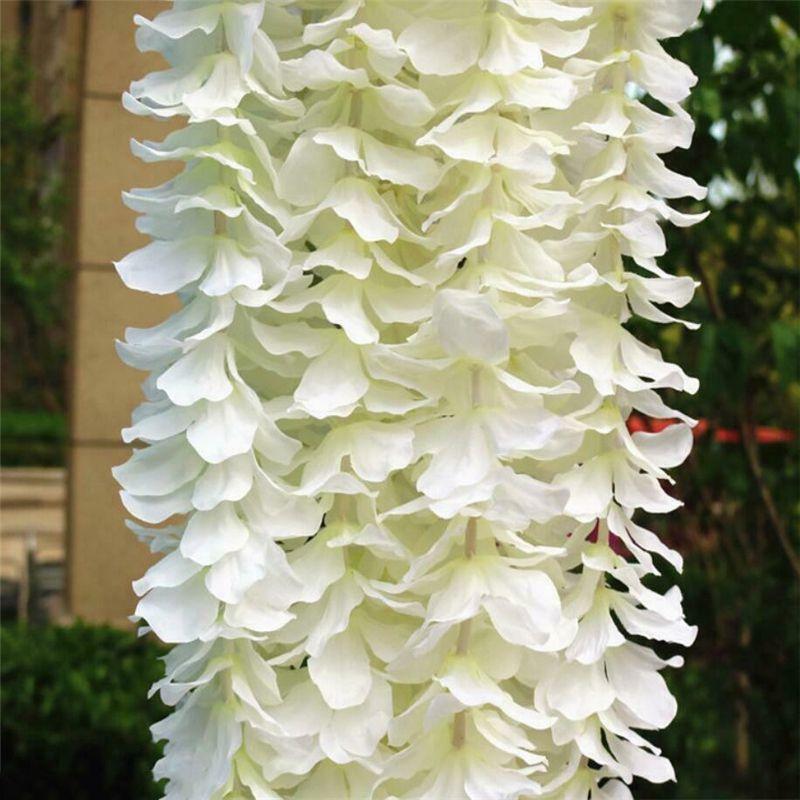 Garland 1m Artificial Hydrangea Wisteria Silk Flower Hanging Garden Home Wedding